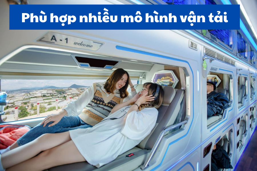 Phù hợp nhiều mô hình vận tải
